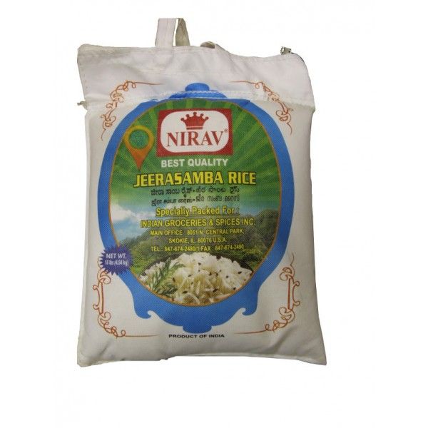 Nirav Jeerasamba Rice 10lb