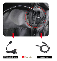 Backpack with ball-shoe holder and USB