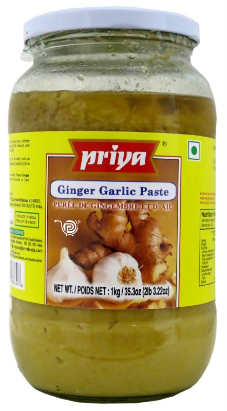 Priya Ginger & Garlic Paste 35.3 Oz - 1 Kg