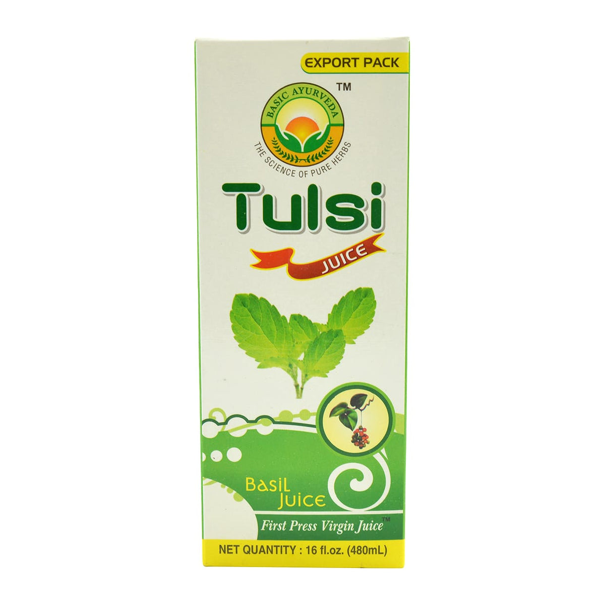 Basic Ayurveda Tulsi Juice 16.9 Oz - 480 ml