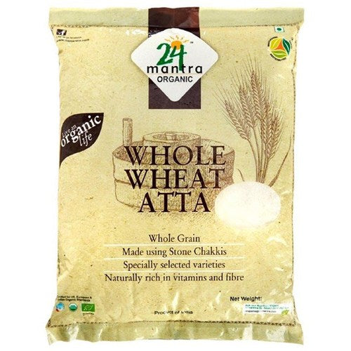 24 Mantra Organic Whole Wheat Atta 2.2 Lb