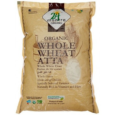 24 Mantra Organic Whole Wheat Atta 20lb