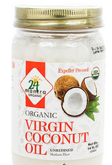 24 Mantra Organic Virgin Coconut Oil 14 Fl Oz - 414 ml