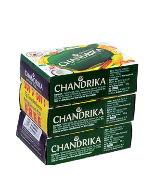 Chandrika Soap 3 Pack 125 Gms