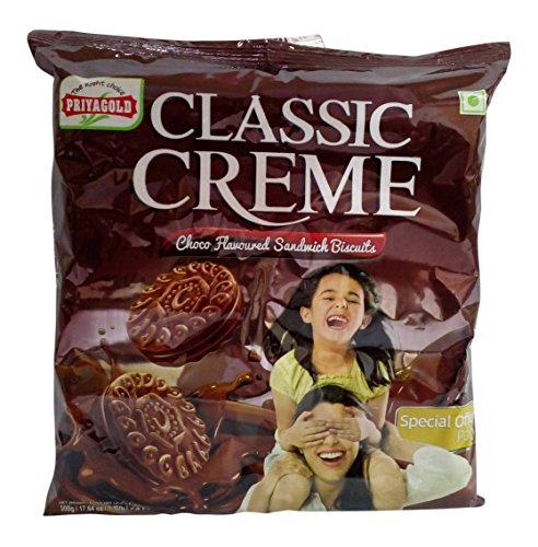 Priya Gold Chocolate Flavor Sandwich Biscuit 500 Gms