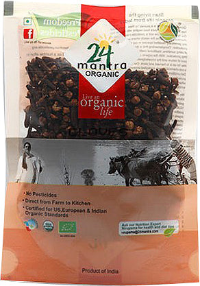 24 Mantra Organic Whole Clove 3.5 Oz - 100 Gms