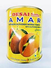 Amar Desai Ratnagiri Alphonso Mango Sweetened Pulp 30 Oz- 850 Gms