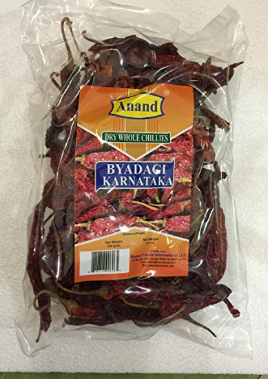 Anand Dry Whole Chilli K Byadgi 3.5 Oz - 100 Gms