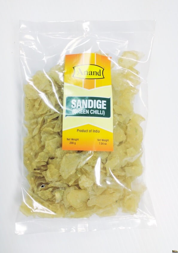 Anand Sandige green Chilli 7 Oz - 200 Gms