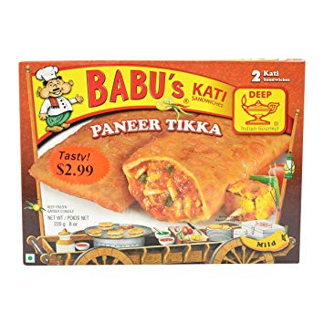 Babu's Kati Paneer Tikka 2 Pieces - 226 Gms