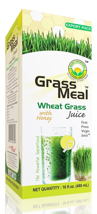 Basic Ayurveda Grass Juice With Honey 16 oz - 480 ml