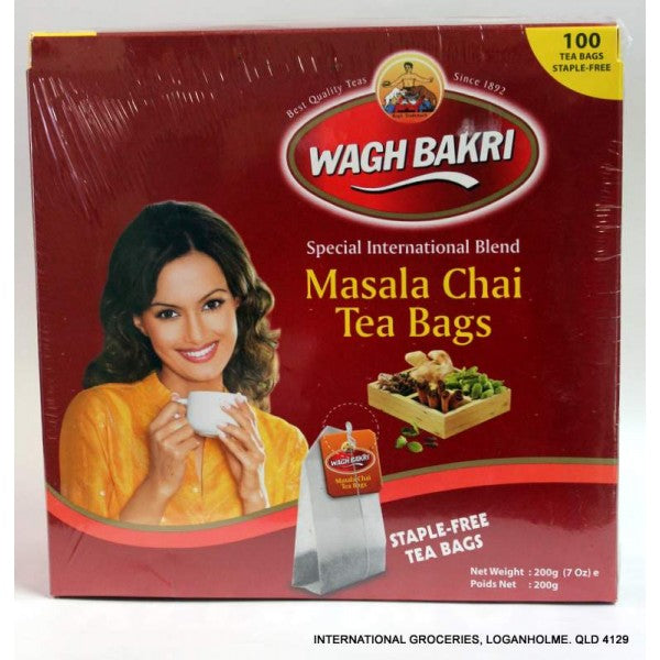 Wagh Bakri  Masala 100 Tea Bags 7 OZ - 198 Gms