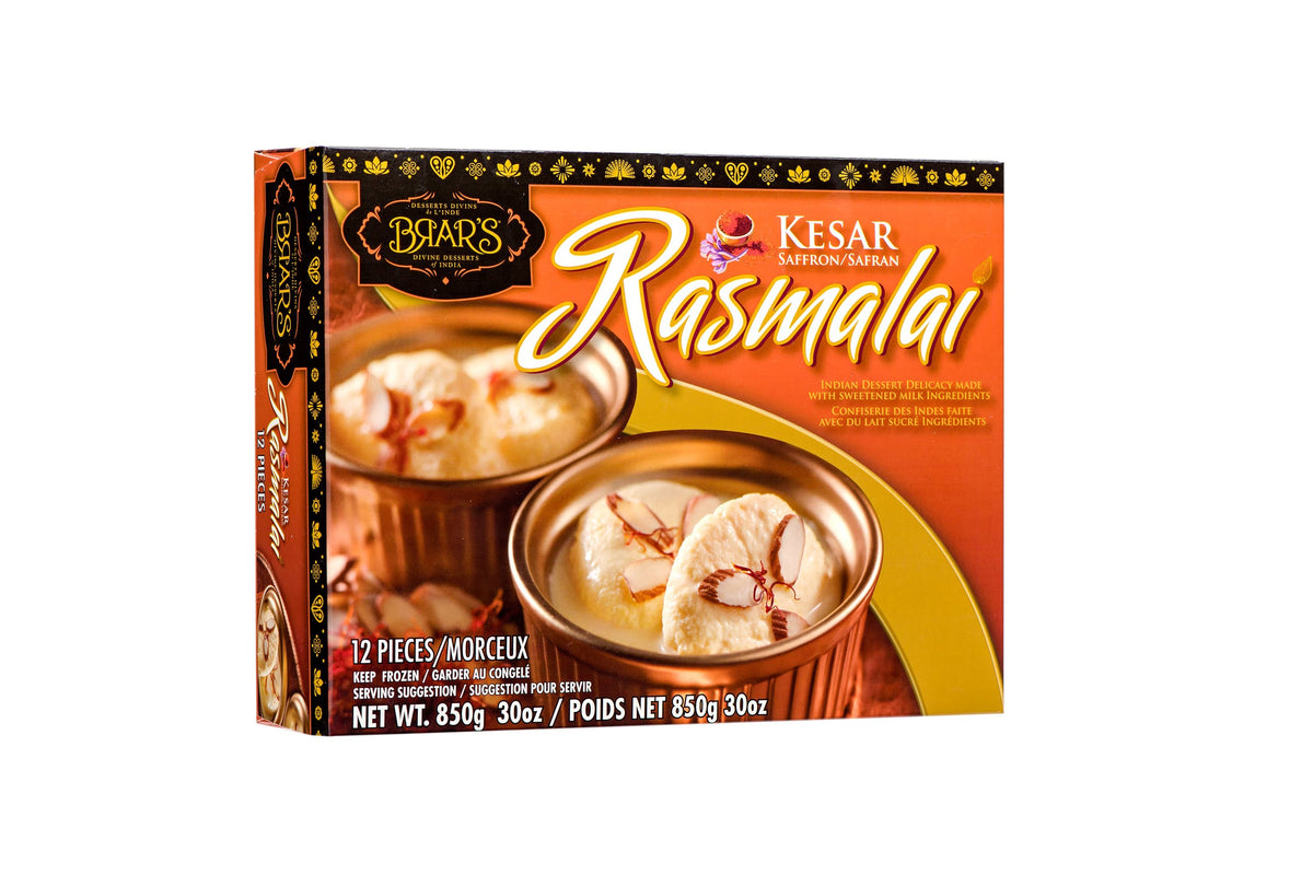 Brar's Keshar Rasmalai 12 Pieces - 850 Gms