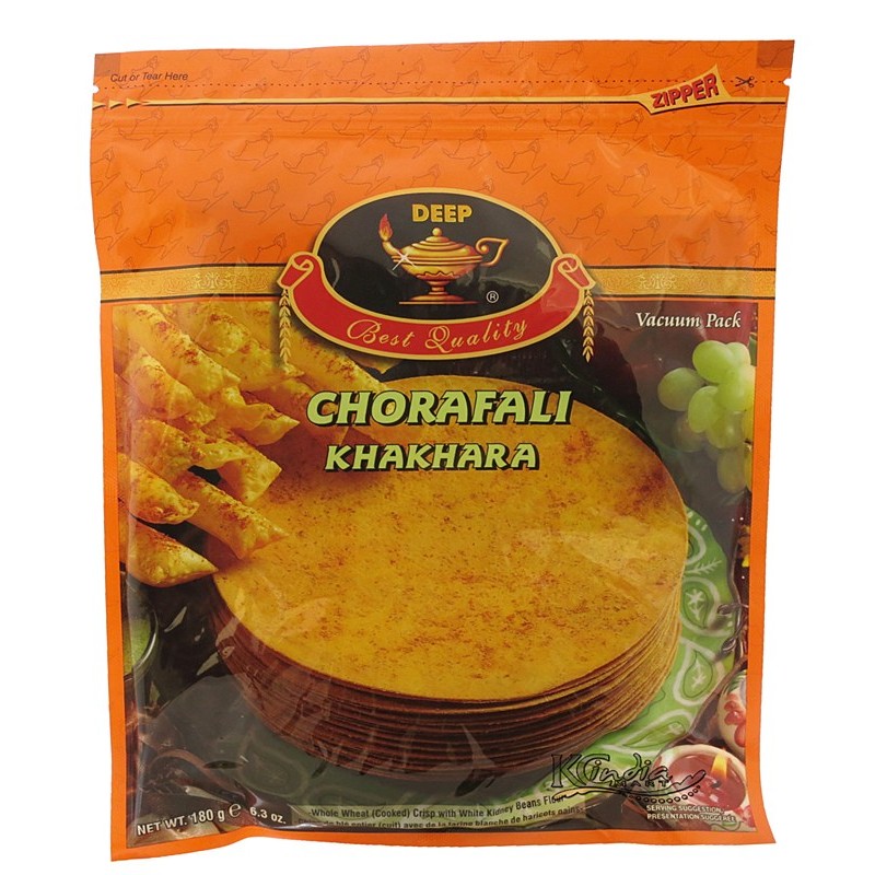 Deep Chorafali Khakhra 6.3 Oz - 180 Gms