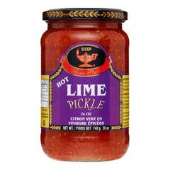 Deep Hot Lime Pickle 26 Oz- 740 Gms