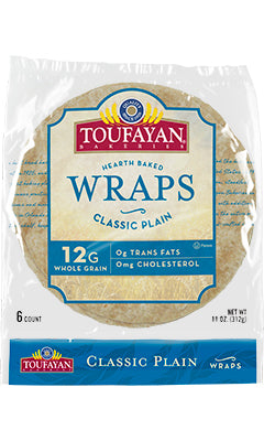 Toufayan's Plain Wraps Whole Grain 11 Oz - 312 Gms