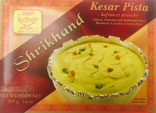 Deep keshar Pista Shrikhand 14 Oz - 400 Gms