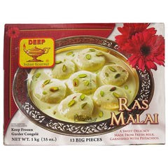 Deep Keshar Rasmalai 12 Pieces - 1 kg