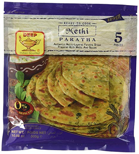 Deep Methi Paratha 5 Pieces (Ready to Cook)