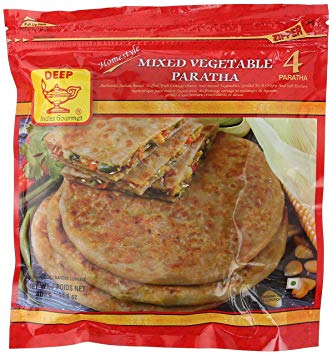 Deep Mix Veg Parartha 4 Pieces