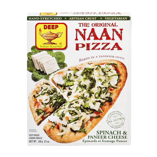 Deep Naan Pizza Spinach Paneer 7.4 Oz - 211 Gms