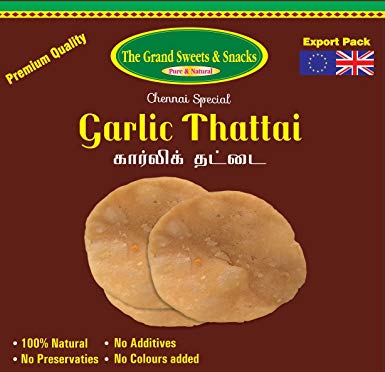 The Grand Sweets & Snacks Garlic Thattai 6 Oz - 170 Gms