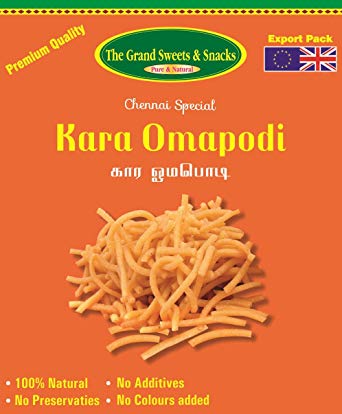 The Grand Sweets & Snacks Kara Omapodi 6 Oz - 170 Gms