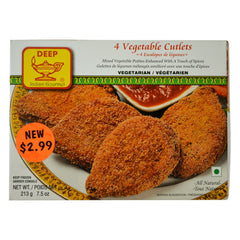 Deep Vegetable Cutlet 7.5 Oz - 200 Gms