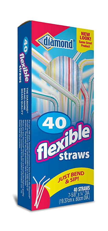 Diamond Flex Straw 40 Straws