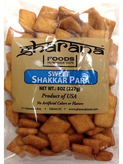 Gharana Foods Sweet Sakkar Para 8 Oz - 227 Gms