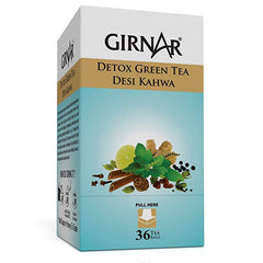 Girnar Green Tea Desi Kahwa 3.17 oz - 90 Gms 36 Bags