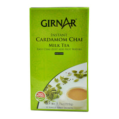 Girnar Instant Cardamom Chai 7.7 oz - 220 Gms 10 Single Sachets