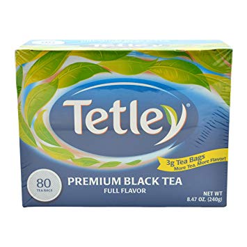 Tetley Black  Tea Bags 8.47 OZ - 240 Gms 80 tea bags