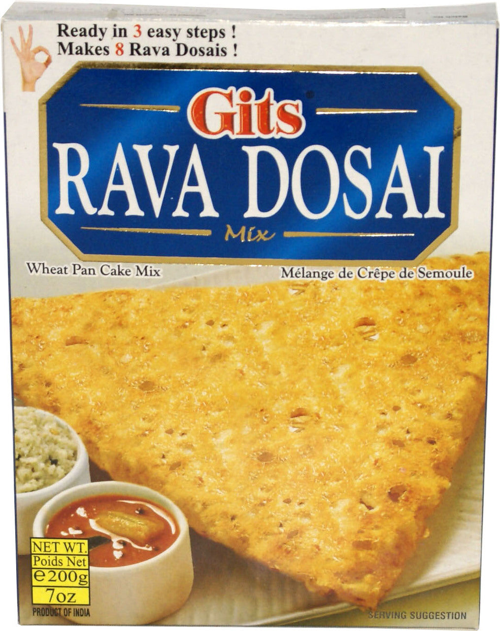 Gits Rava Dosa Mix   7 Oz - 200 Gms