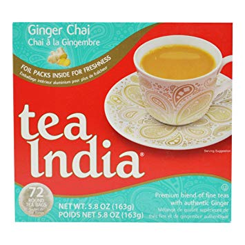 Tea India Ginger Chai 5.8oz-163Gms