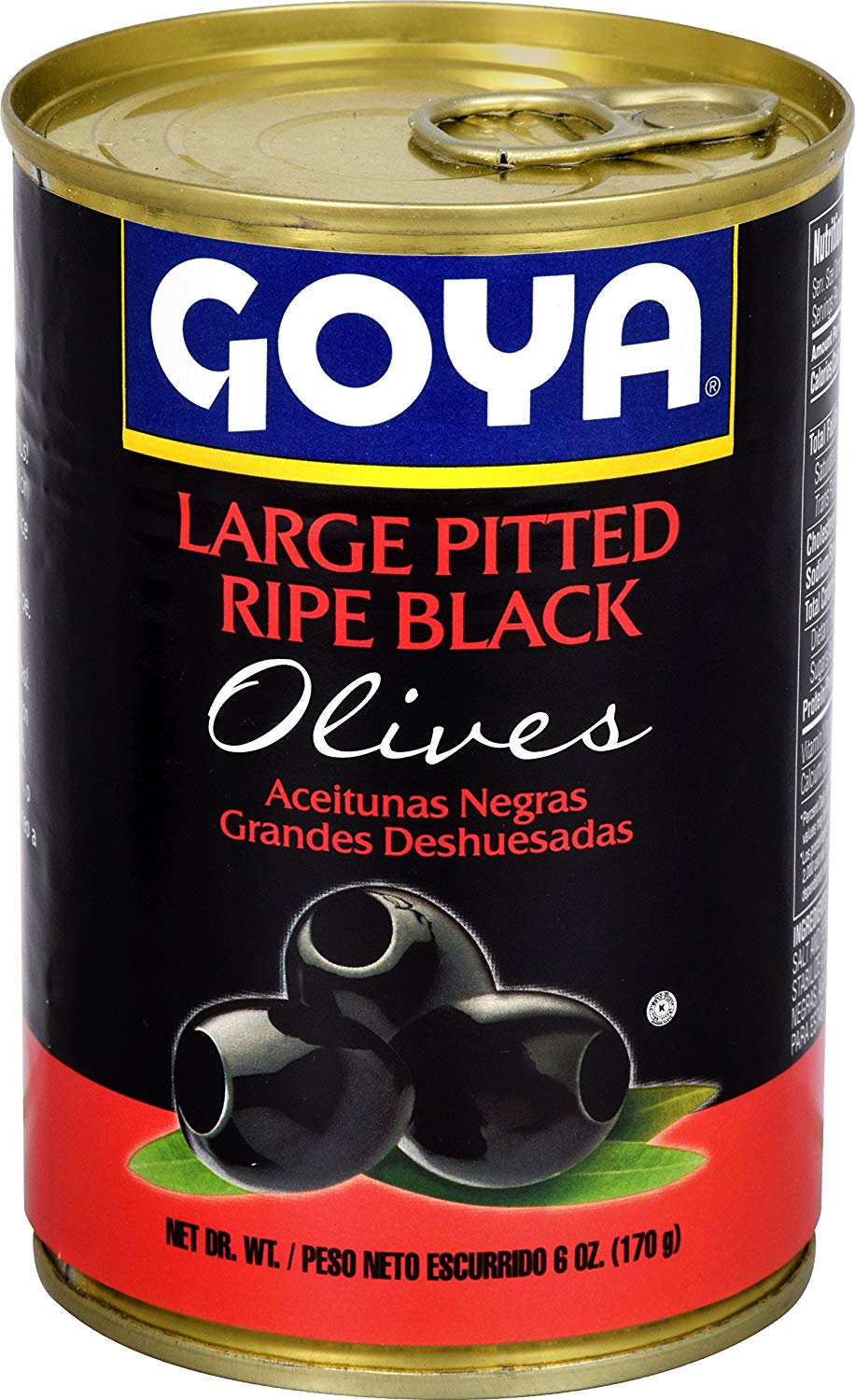 Goya Black Olives 6 Oz - 170 Gms