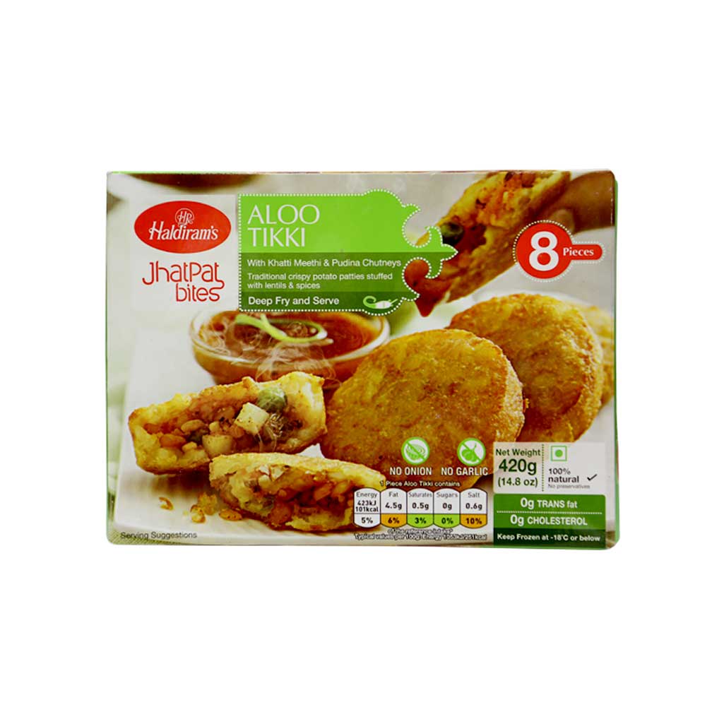 Haldiram's Aloo Tikki 8 Pieces 420 Gms