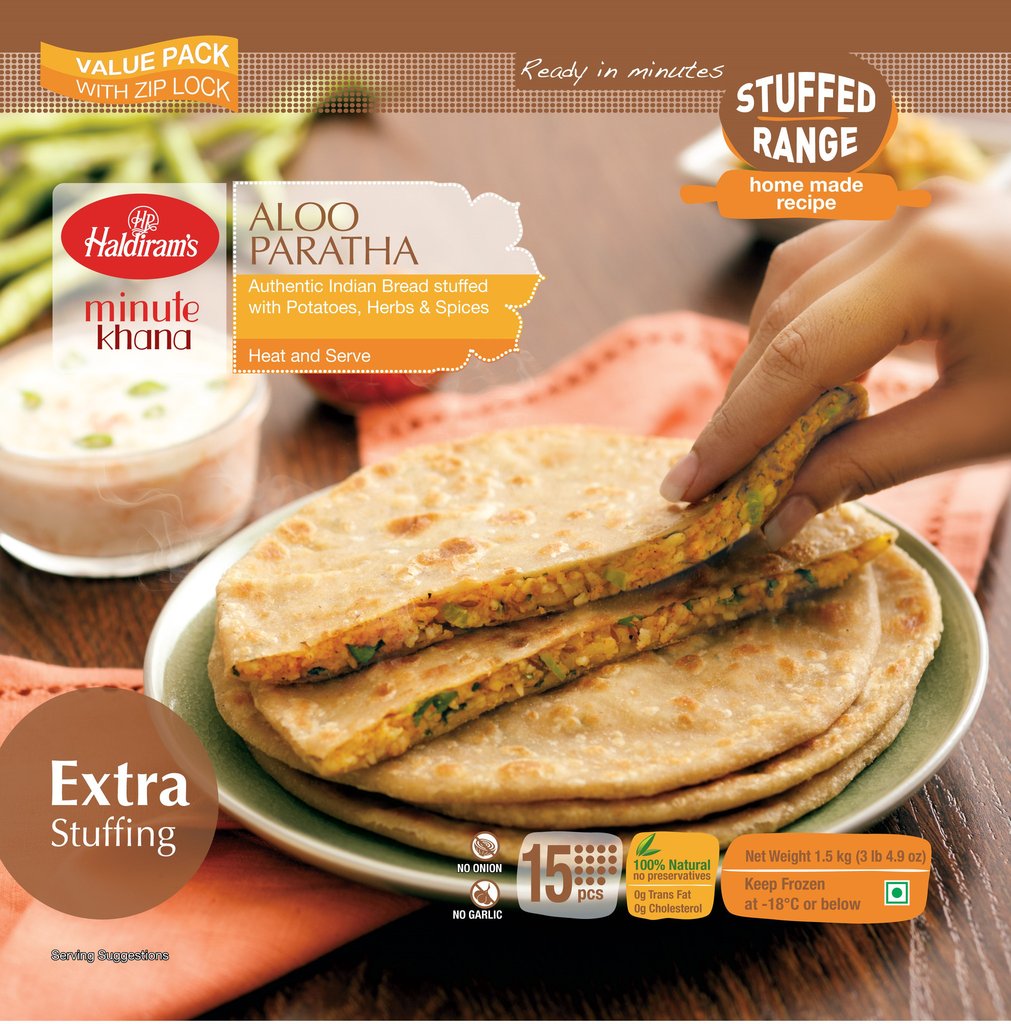 Haldiram's Aloo Paratha 16 Pieces