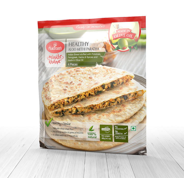 Haldiram's Healthy Aloo Mithi Paratha 4 Pieces