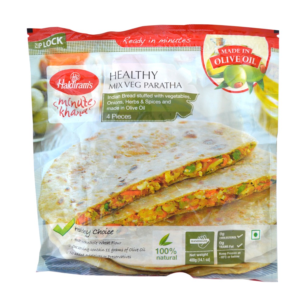 Haldiram's Mix Veg Paratha 4 Pieces