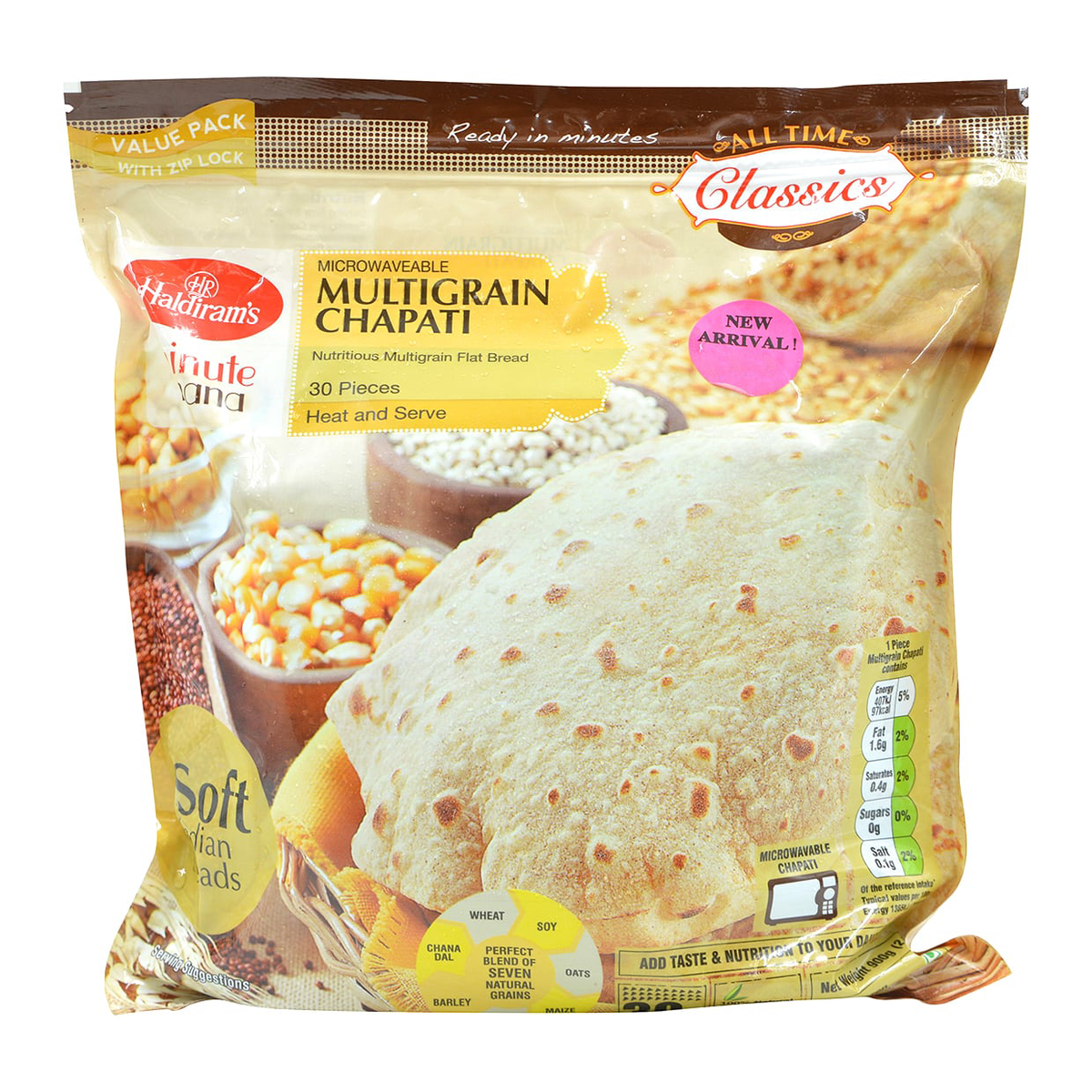 Haldiram's Multi Grain Chapati 30 Pieces