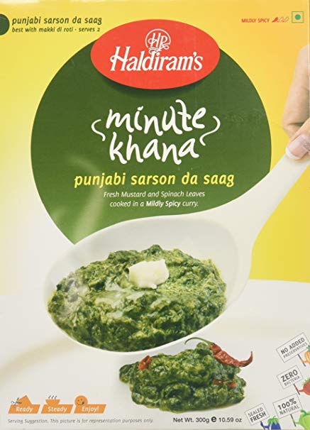 Haldiram's Punjabi Sarson Ka Saag 10 Oz - 283 GMs (Ready to Eat)