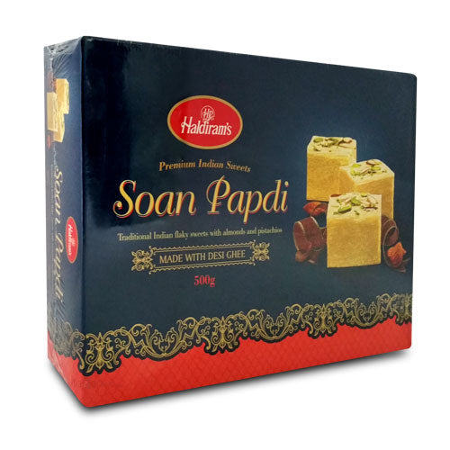 Haldiram's Soan papdi with Desi Ghee 17.6 Oz - 500 Gms