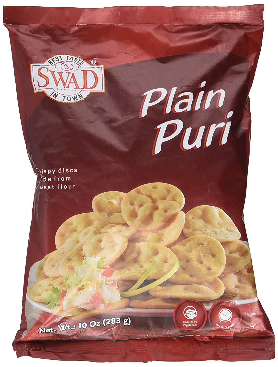 Swad Plain Puri 10 Oz - 283 Gms