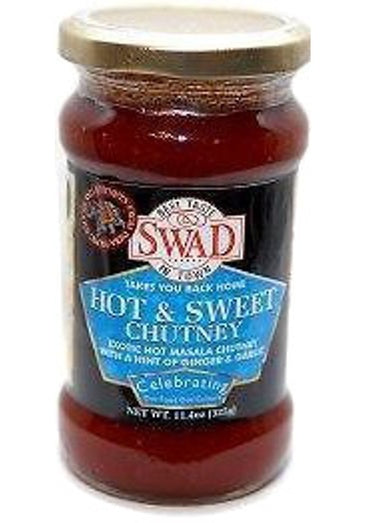 Swad Hot & Sweet Chutney 11.4 Oz -325 Gms
