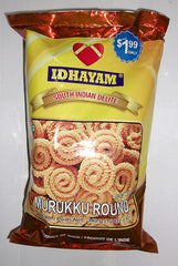 Idhayam Spicy Murukku Round 12 Oz - 340 Gms