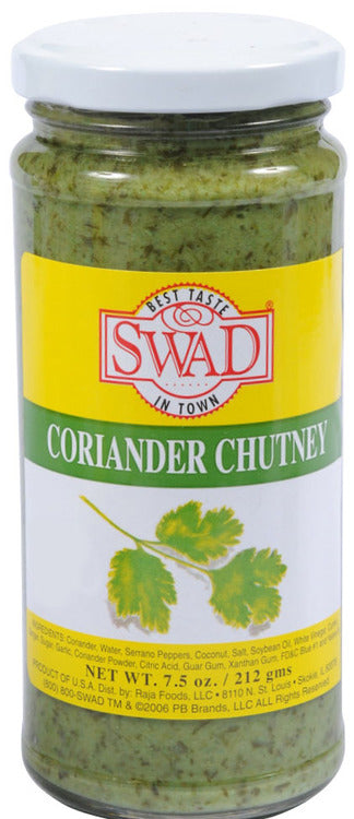 Swad Coriander Chutney 7.5 Oz - 212 Gms