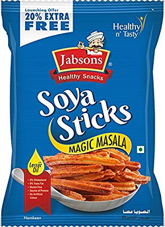 Jabsons Soy Sticks Magic Masala 5.6 Oz - 106 Gms