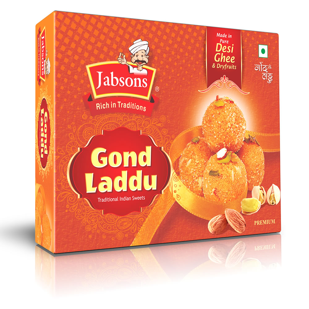 Jabsons Gond Laddu 14 Oz - 400 Gms