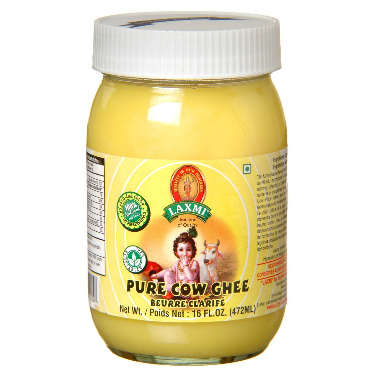 Laxmi Pure Cow Ghee 16 Oz